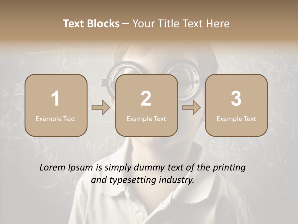Child School Genius PowerPoint Template