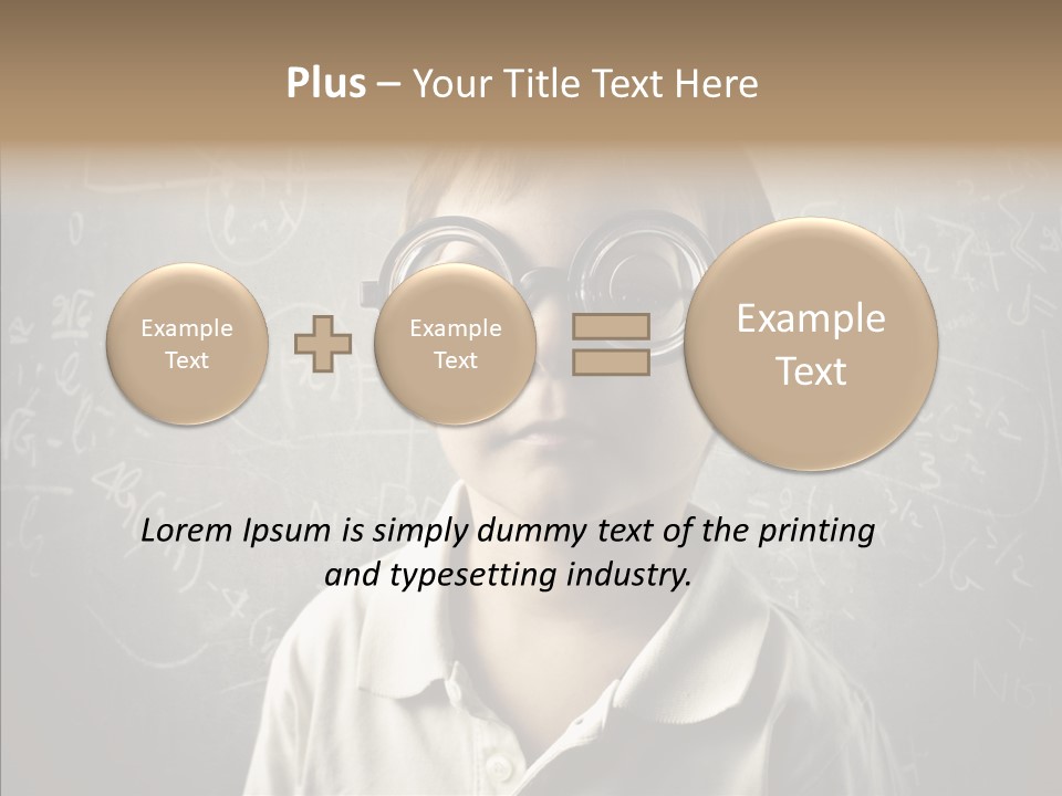 Child School Genius PowerPoint Template