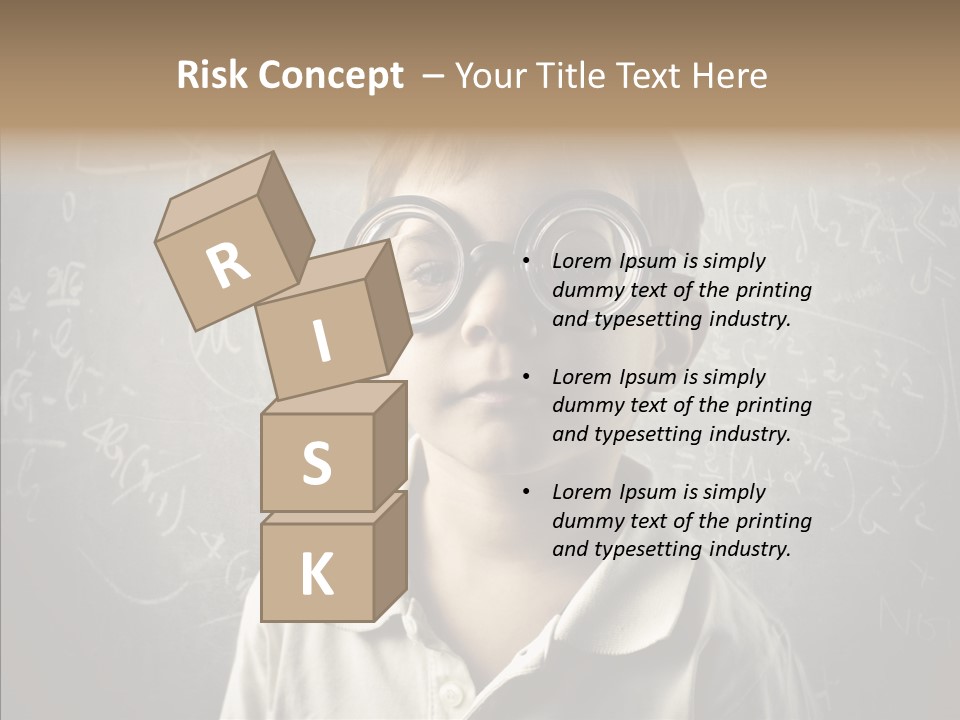 Child School Genius PowerPoint Template