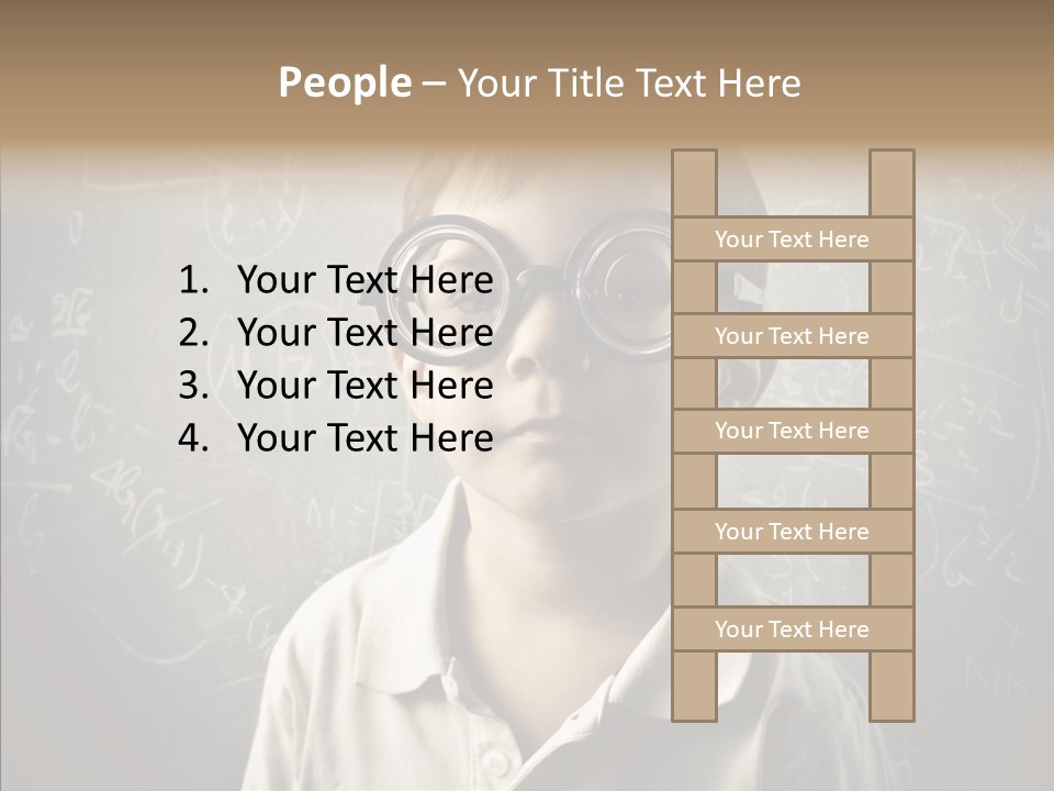 Child School Genius PowerPoint Template