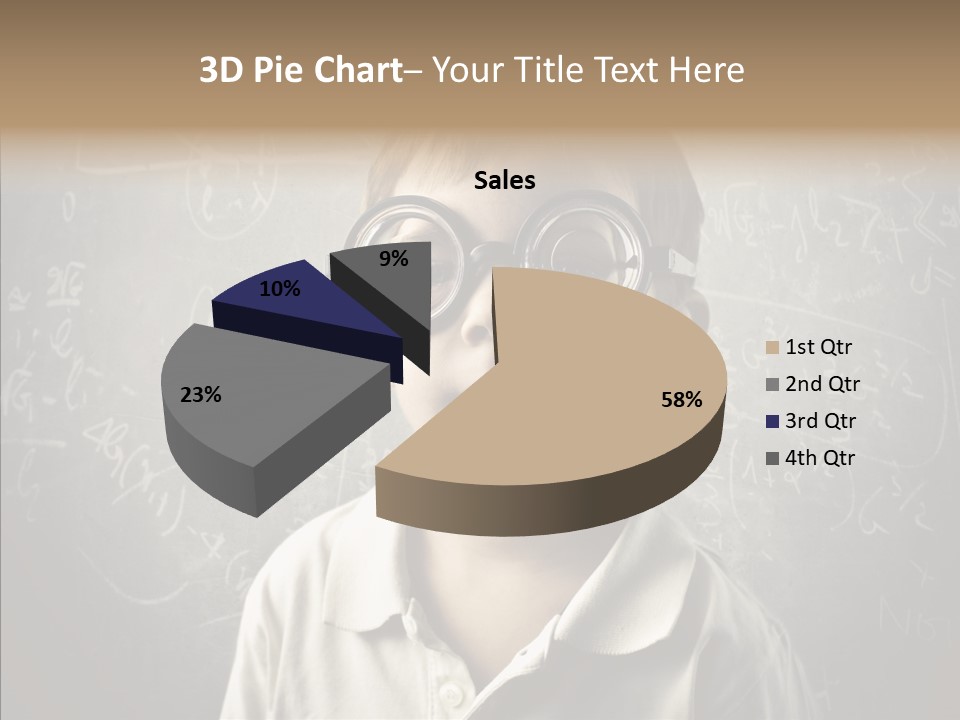 Child School Genius PowerPoint Template