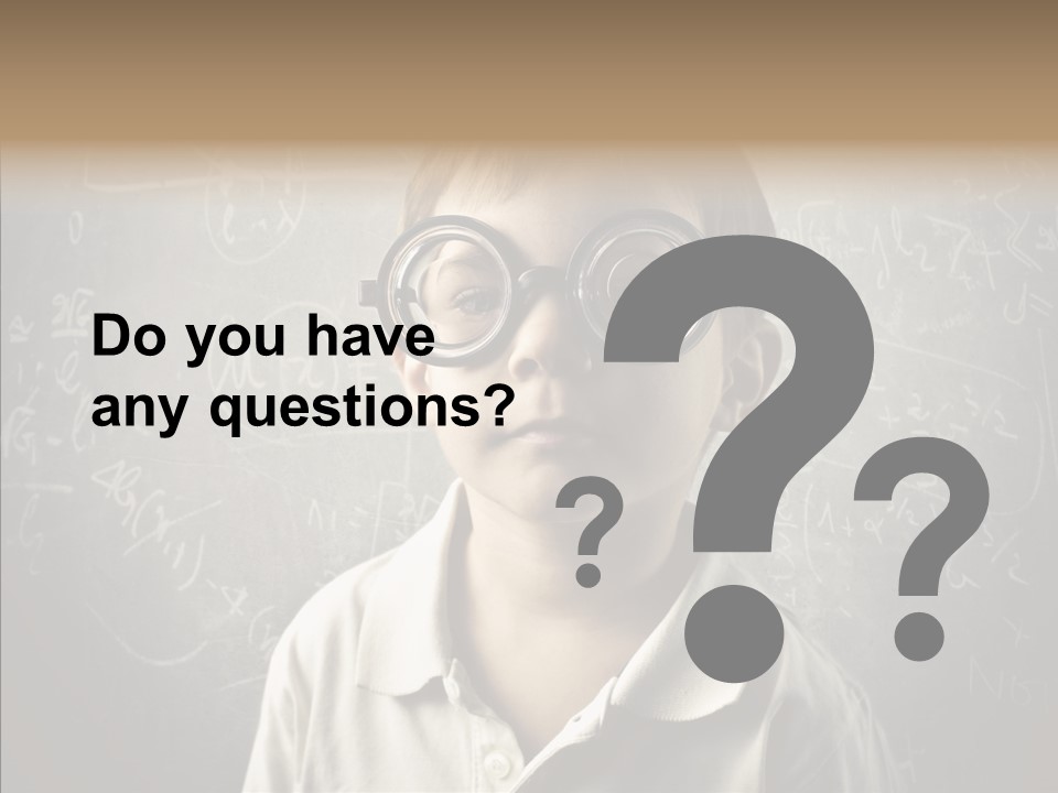 Child School Genius PowerPoint Template