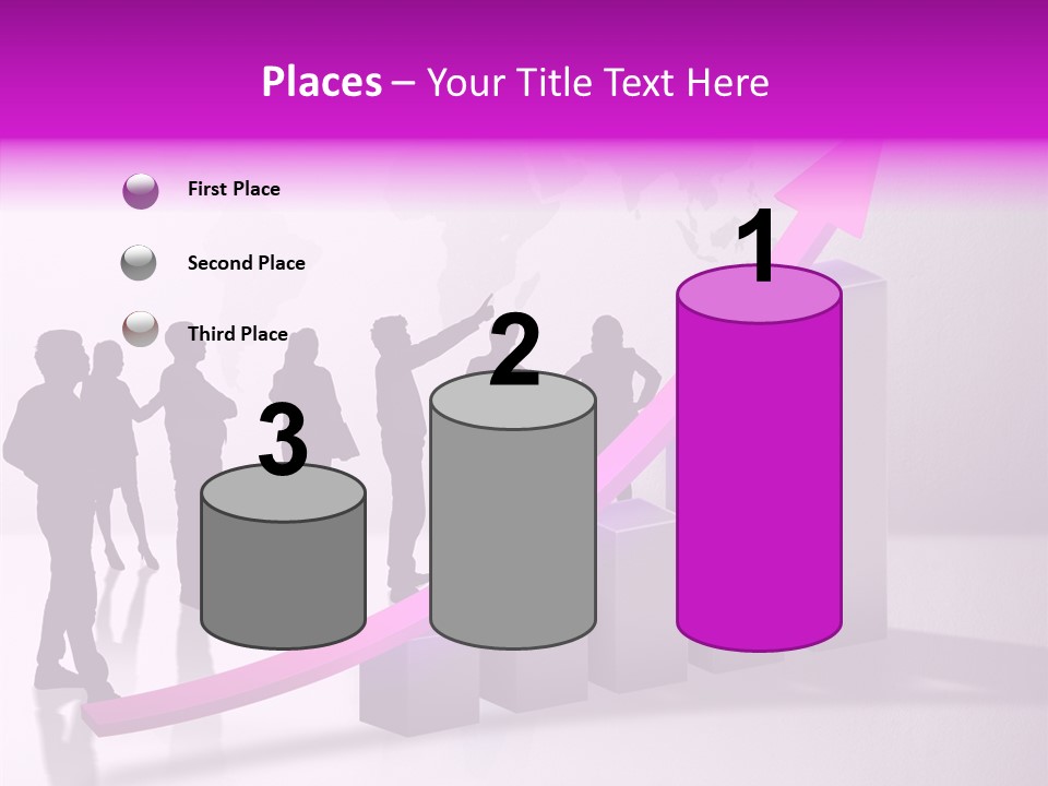 Comparative Purple Rising PowerPoint Template