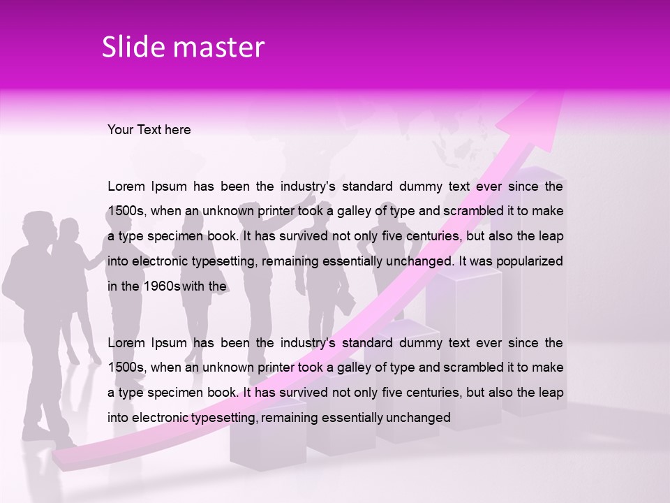 Comparative Purple Rising PowerPoint Template