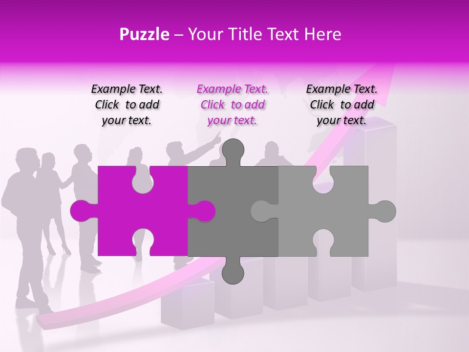 Comparative Purple Rising PowerPoint Template