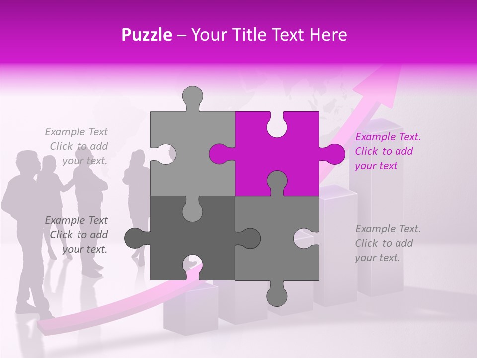 Comparative Purple Rising PowerPoint Template