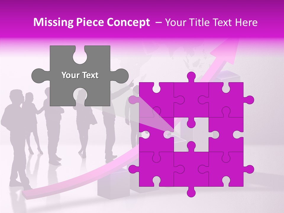 Comparative Purple Rising PowerPoint Template
