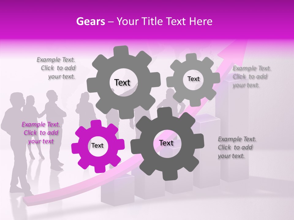 Comparative Purple Rising PowerPoint Template