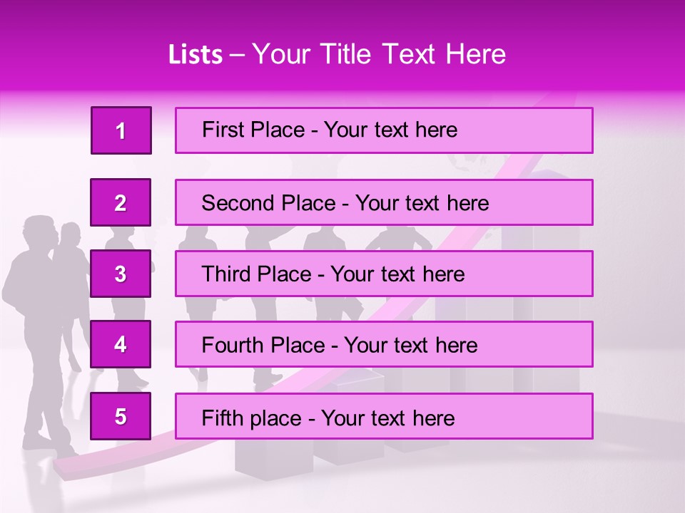 Comparative Purple Rising PowerPoint Template