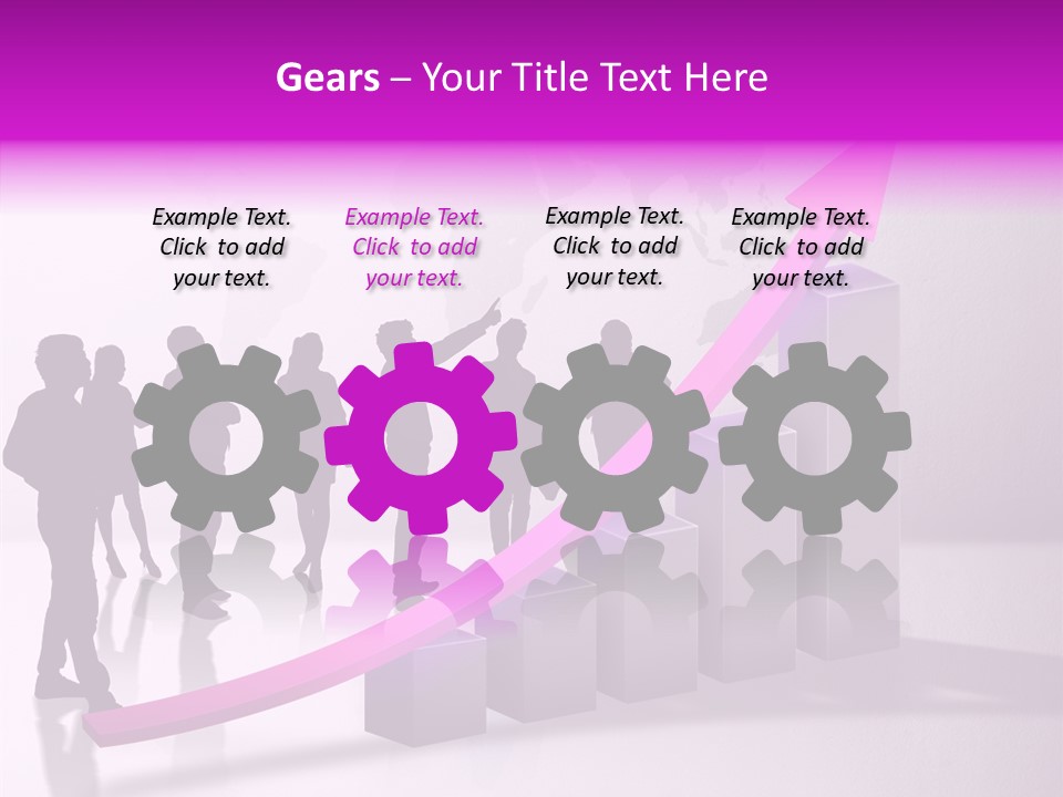 Comparative Purple Rising PowerPoint Template