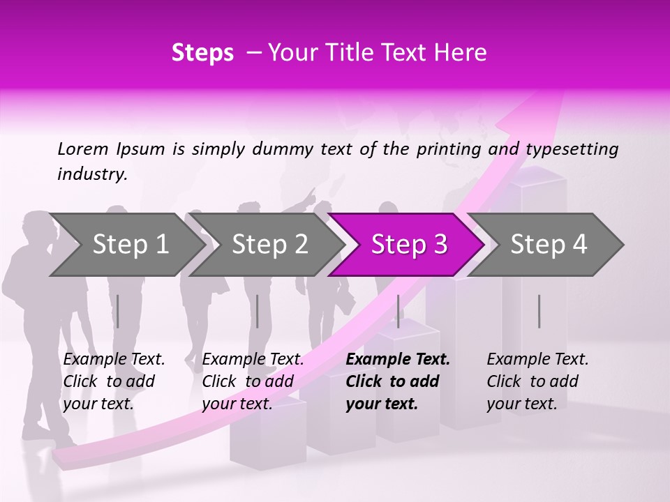 Comparative Purple Rising PowerPoint Template