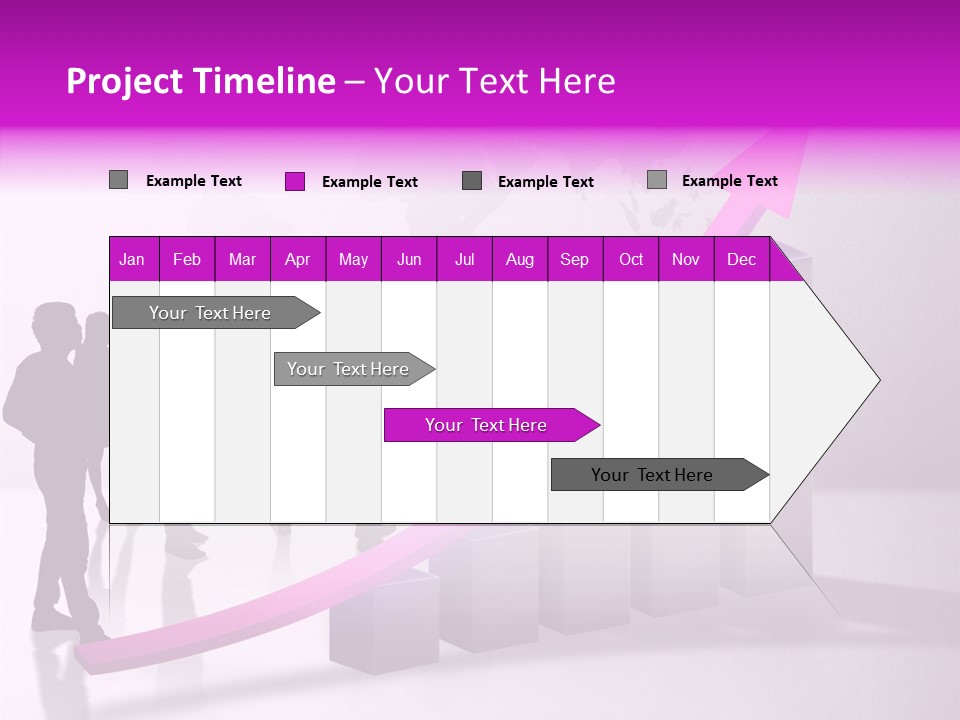 Comparative Purple Rising PowerPoint Template