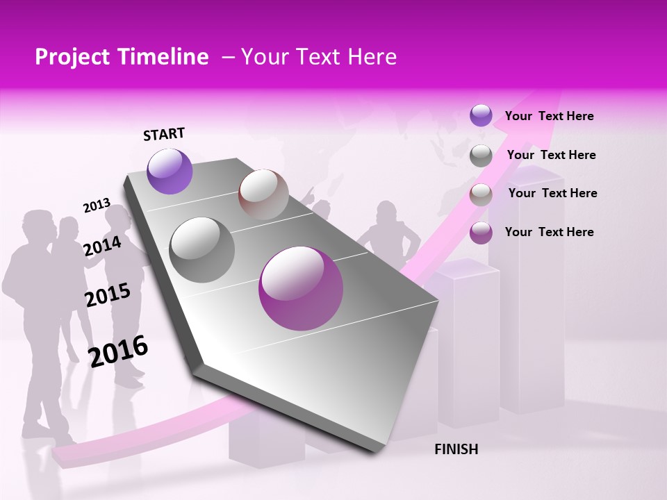 Comparative Purple Rising PowerPoint Template