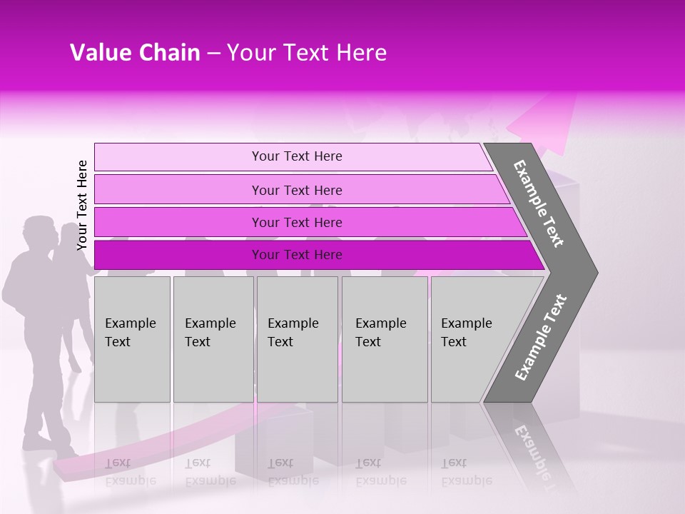 Comparative Purple Rising PowerPoint Template