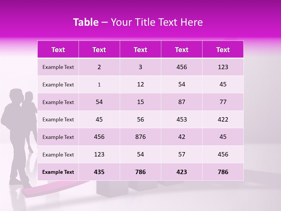 Comparative Purple Rising PowerPoint Template