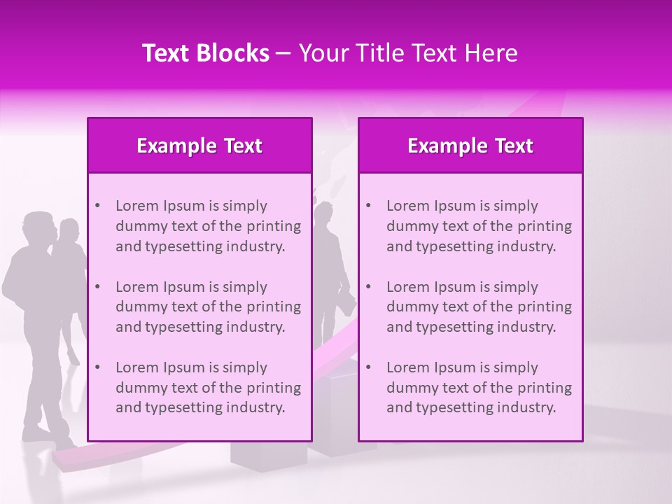 Comparative Purple Rising PowerPoint Template
