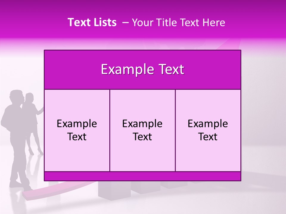 Comparative Purple Rising PowerPoint Template