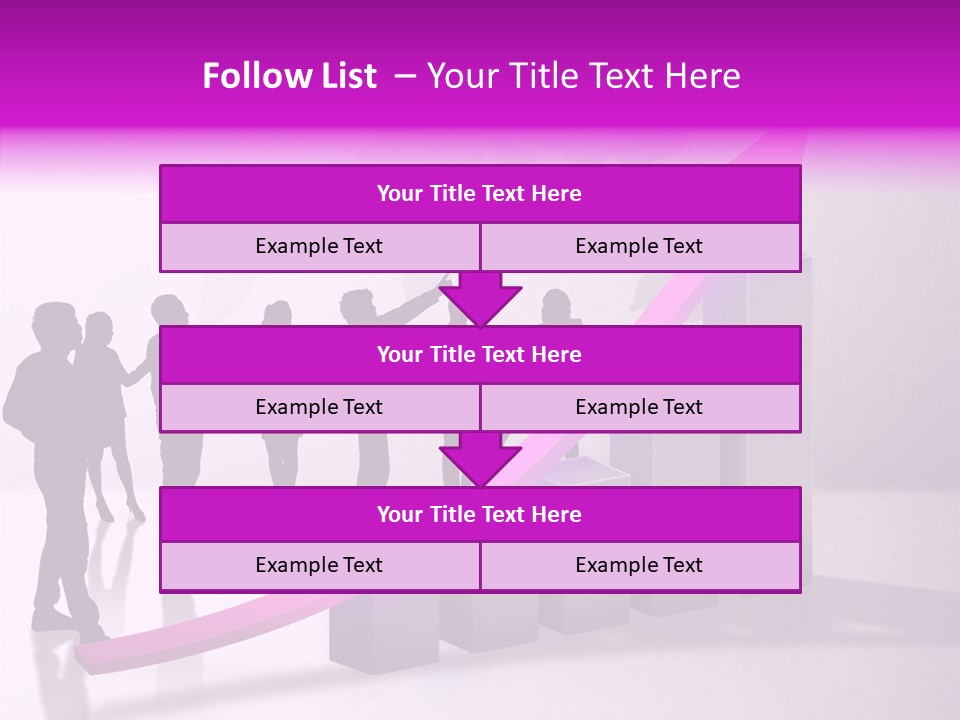 Comparative Purple Rising PowerPoint Template