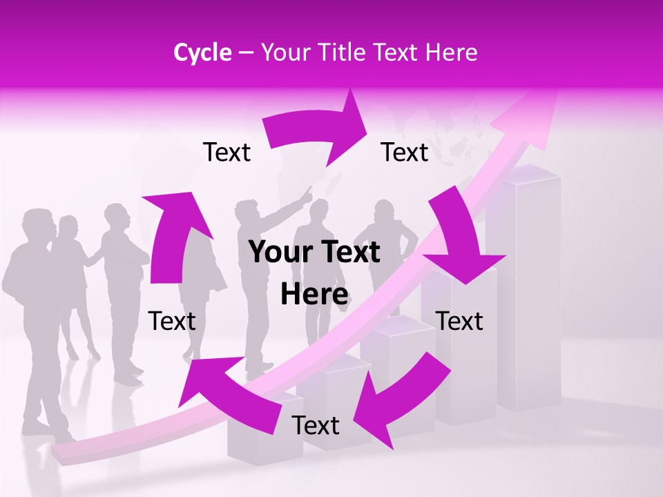 Comparative Purple Rising PowerPoint Template