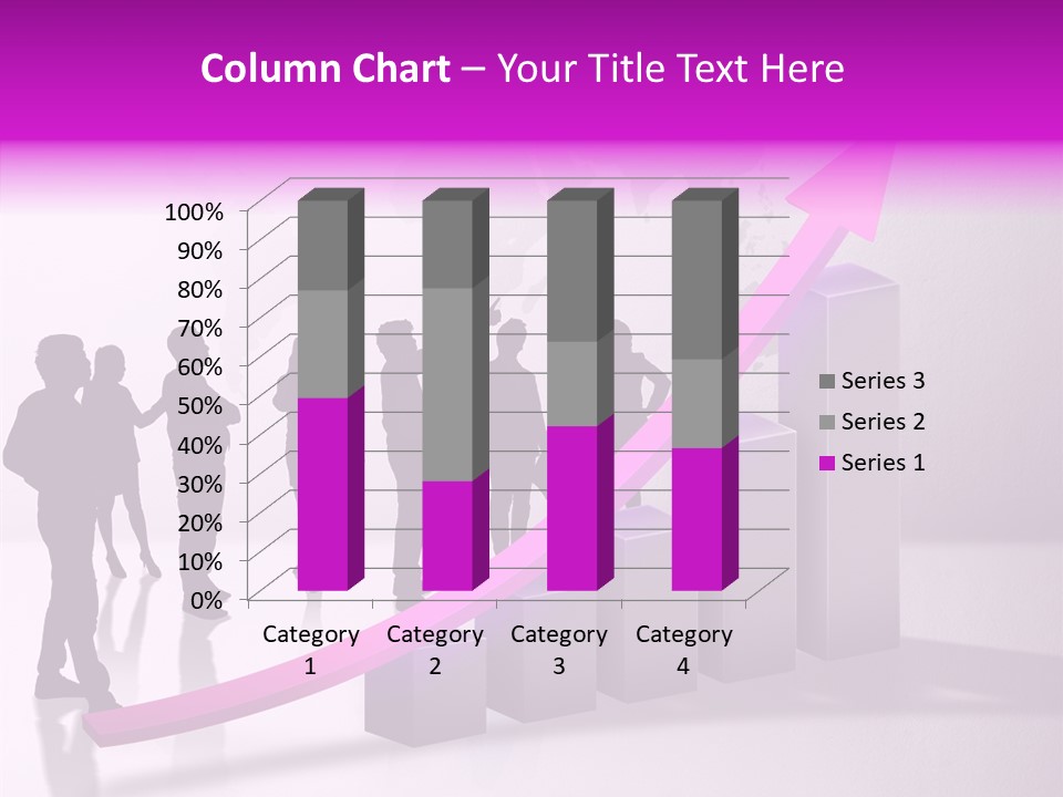 Comparative Purple Rising PowerPoint Template