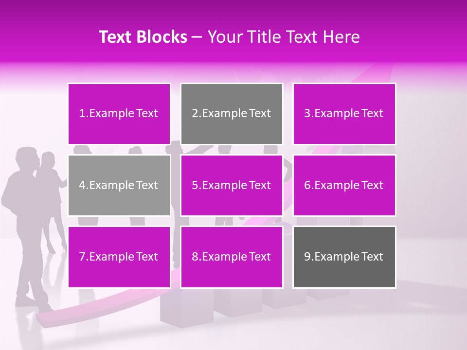 Comparative Purple Rising PowerPoint Template