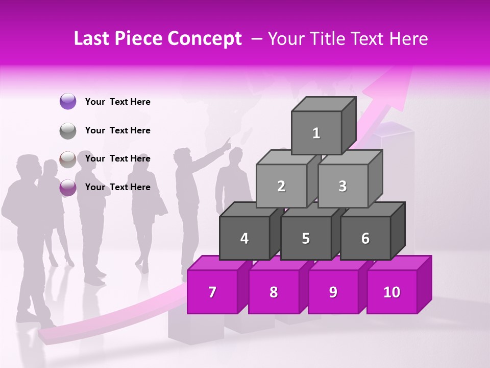 Comparative Purple Rising PowerPoint Template