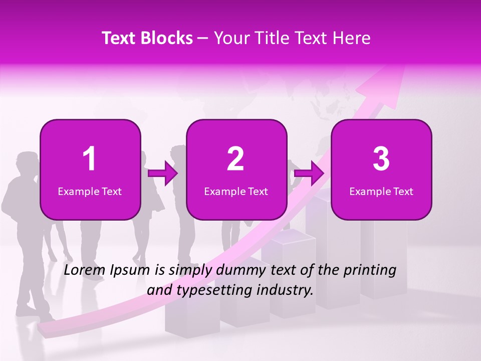 Comparative Purple Rising PowerPoint Template