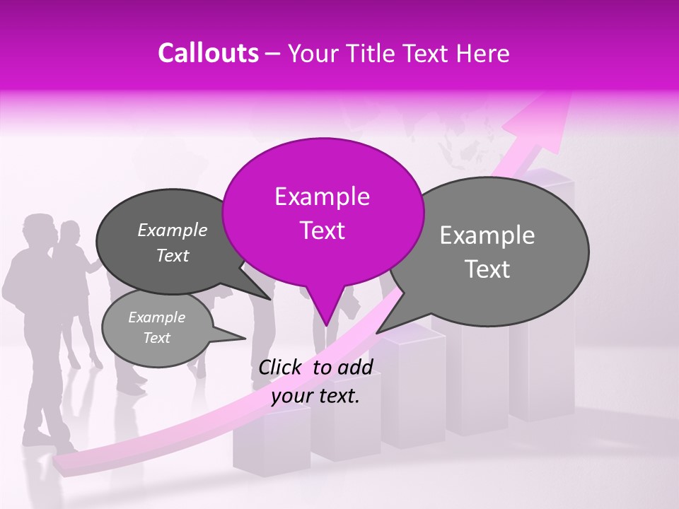 Comparative Purple Rising PowerPoint Template