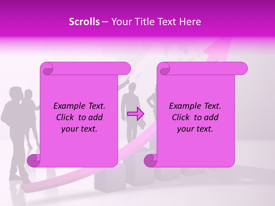 Comparative Purple Rising PowerPoint Template