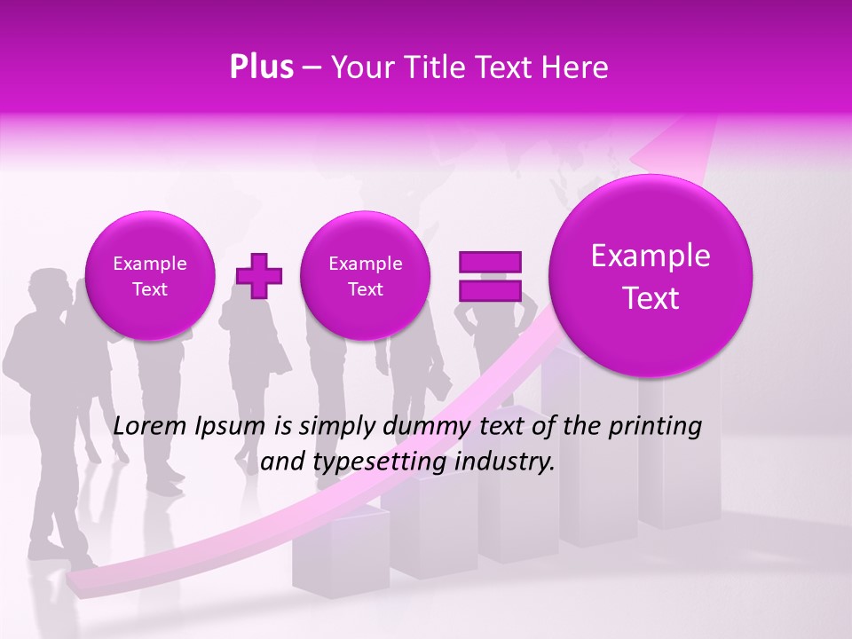Comparative Purple Rising PowerPoint Template