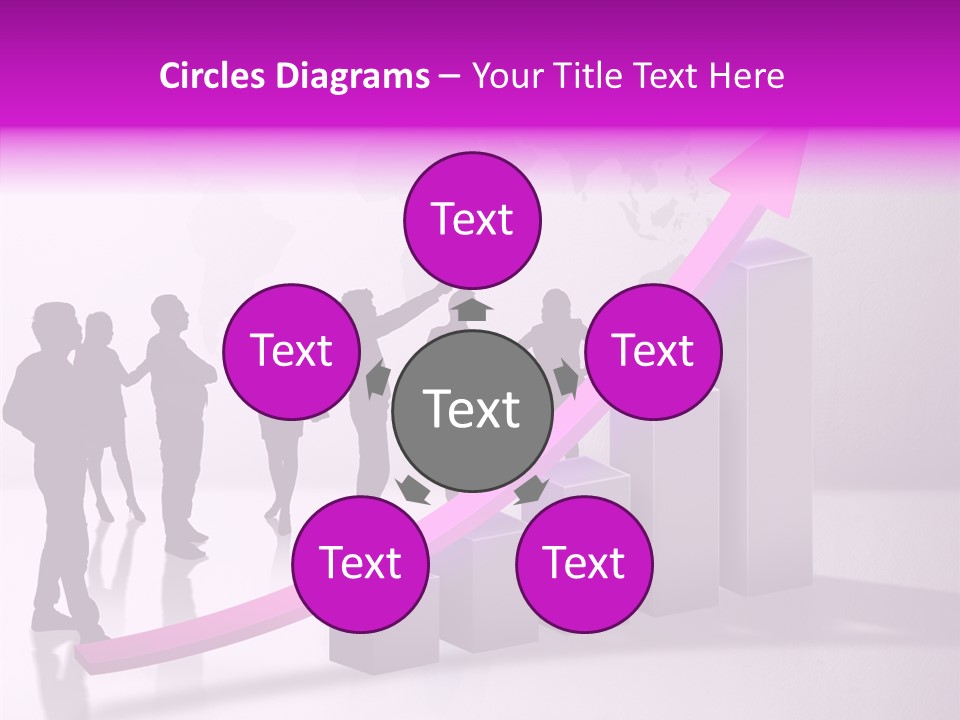 Comparative Purple Rising PowerPoint Template