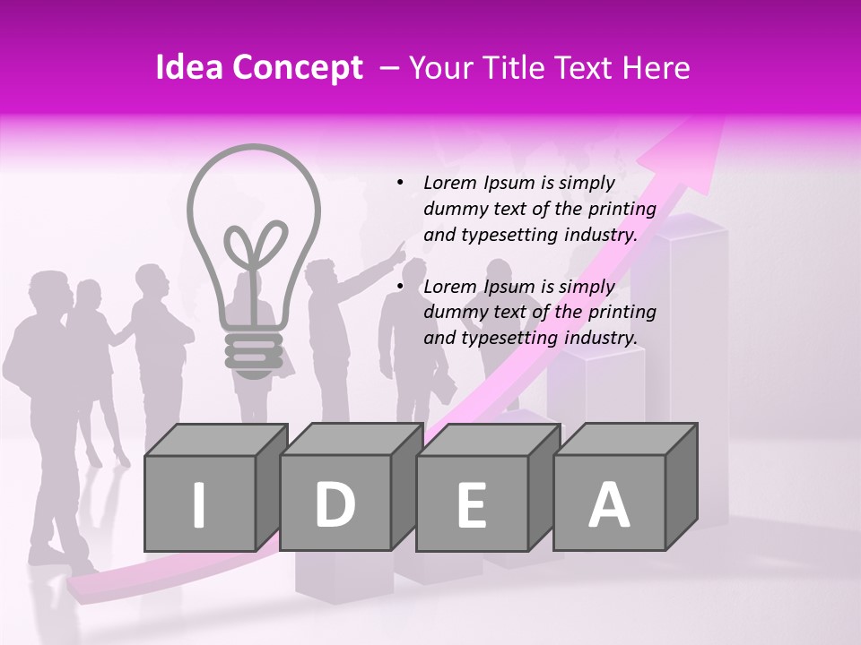 Comparative Purple Rising PowerPoint Template