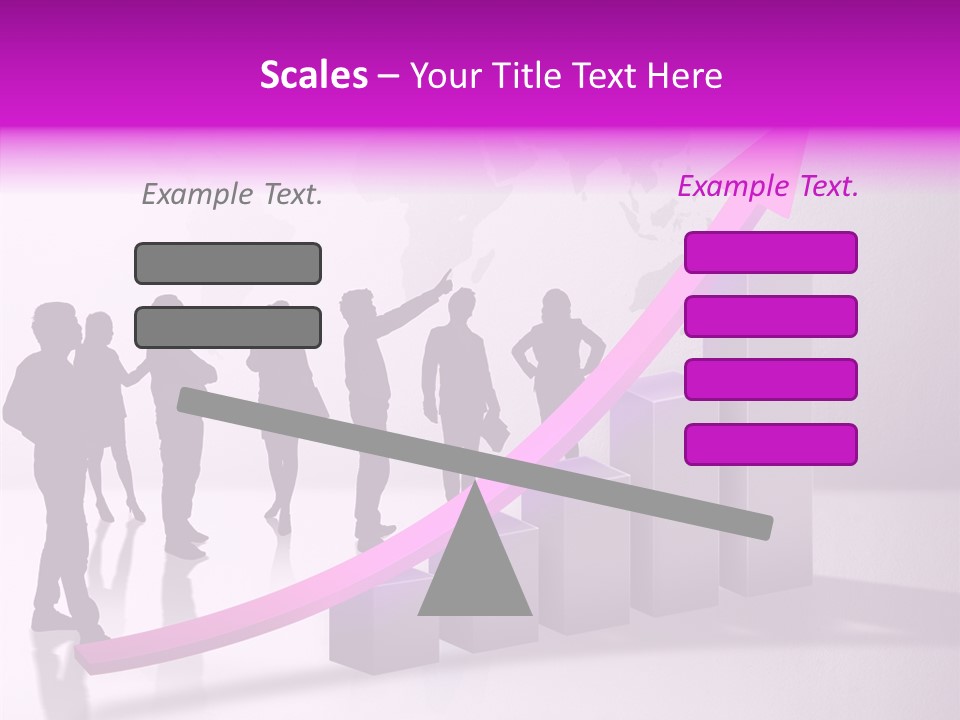 Comparative Purple Rising PowerPoint Template