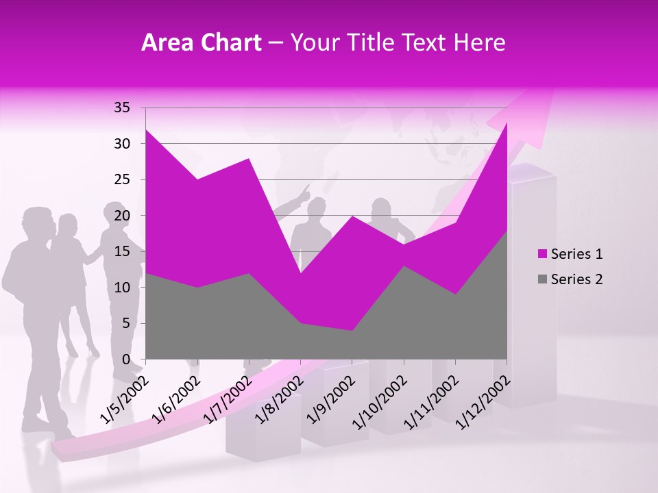 Comparative Purple Rising PowerPoint Template