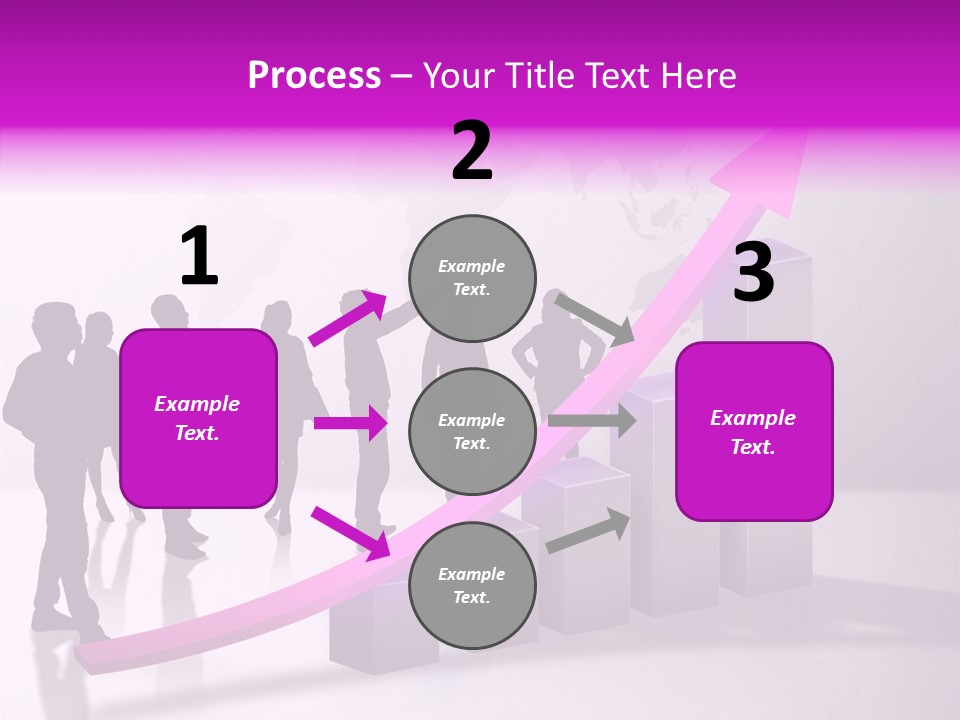 Comparative Purple Rising PowerPoint Template