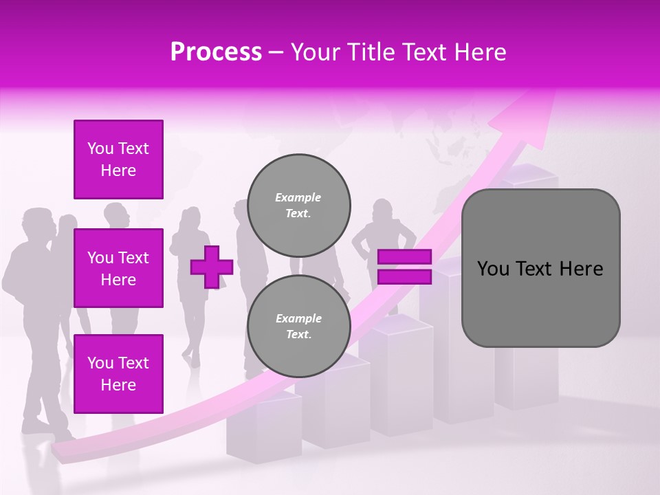 Comparative Purple Rising PowerPoint Template