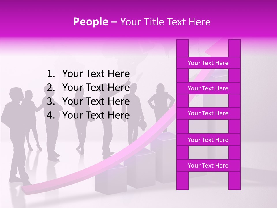 Comparative Purple Rising PowerPoint Template