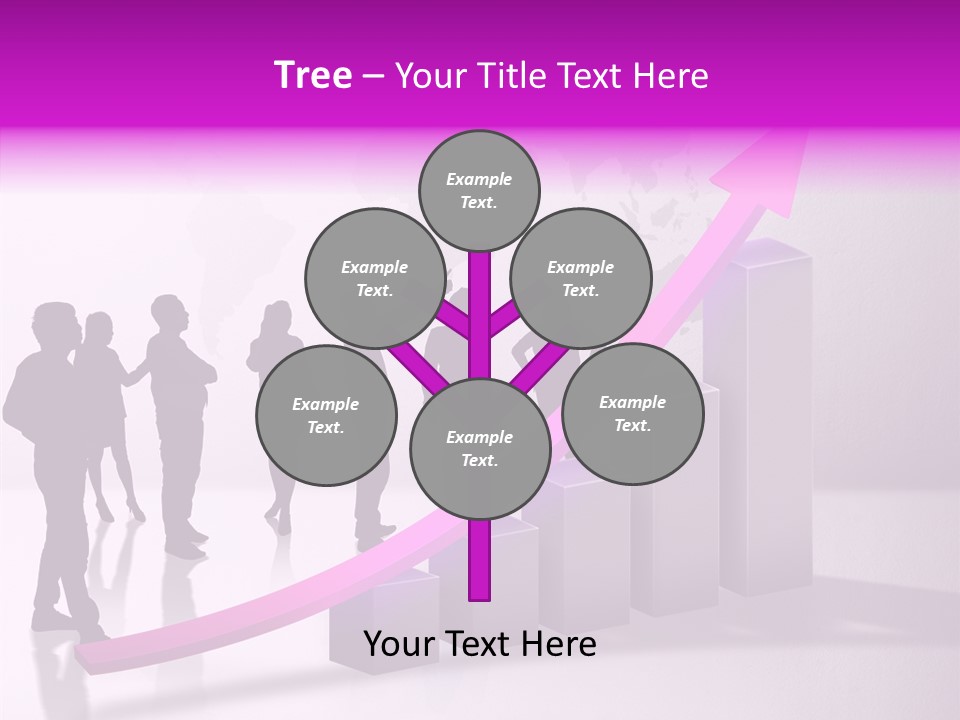 Comparative Purple Rising PowerPoint Template