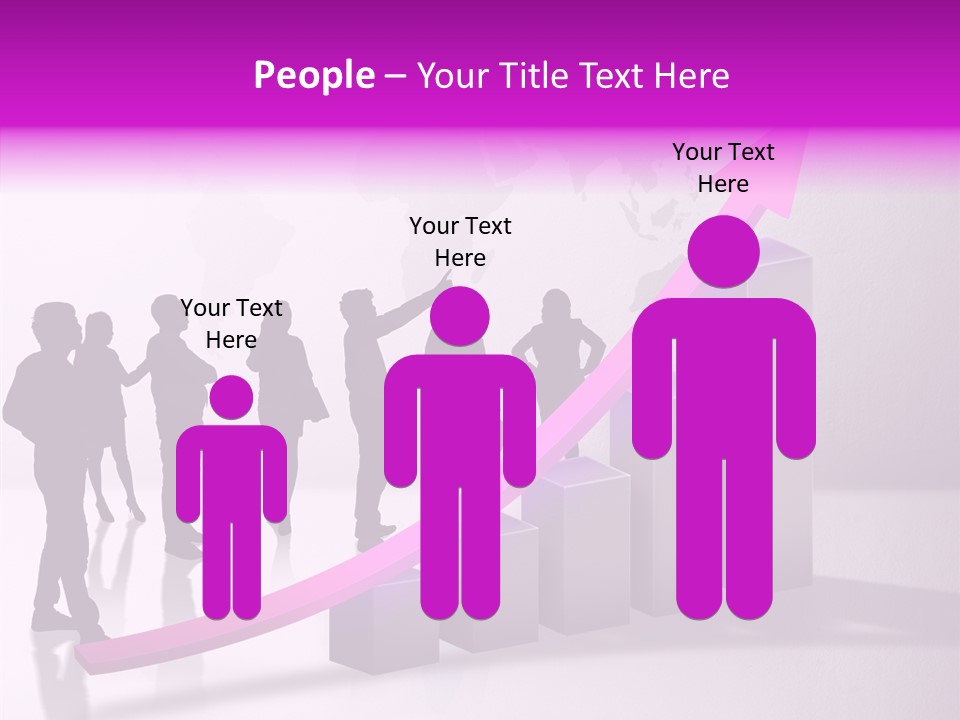 Comparative Purple Rising PowerPoint Template
