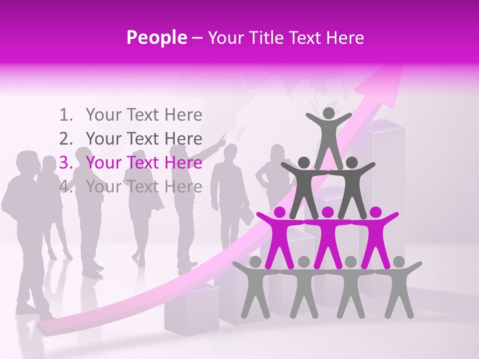 Comparative Purple Rising PowerPoint Template
