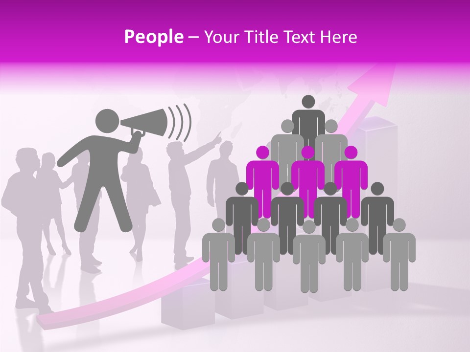 Comparative Purple Rising PowerPoint Template