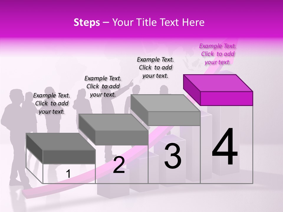 Comparative Purple Rising PowerPoint Template