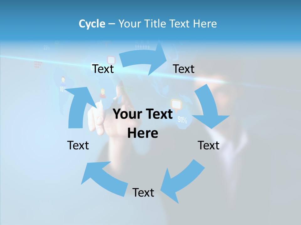 Global Fun Glowing PowerPoint Template