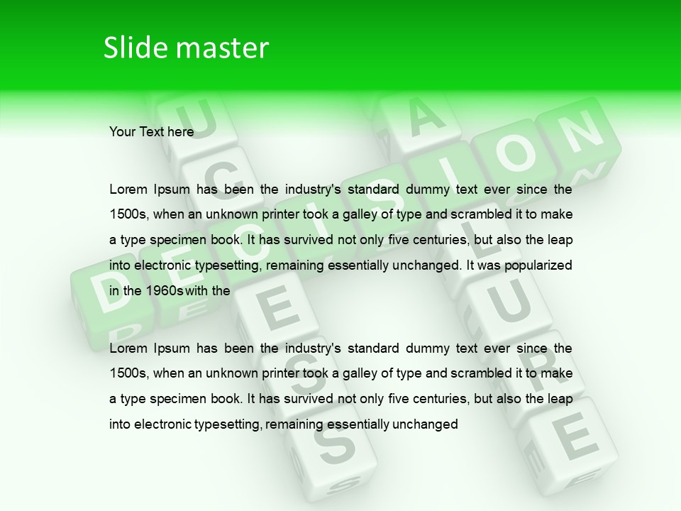 Symbol Isolated Success PowerPoint Template