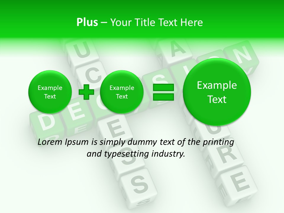 Symbol Isolated Success PowerPoint Template