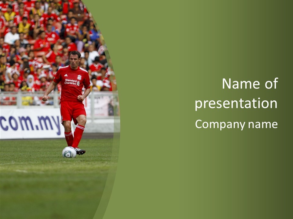 British Asian Soccer PowerPoint Template