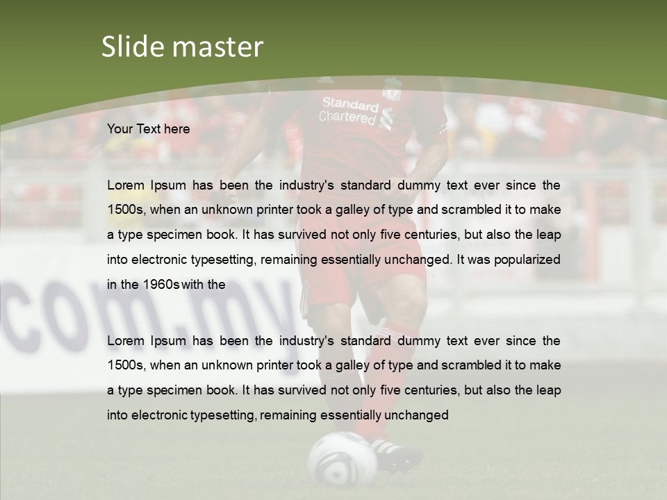 British Asian Soccer PowerPoint Template