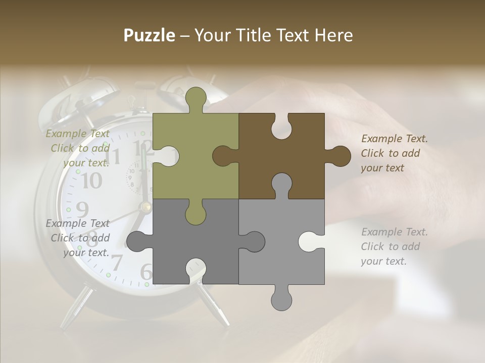 Men Bedroom Relaxation PowerPoint Template