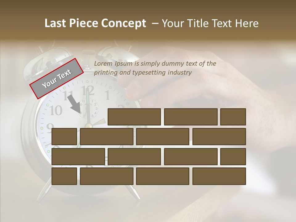 Men Bedroom Relaxation PowerPoint Template