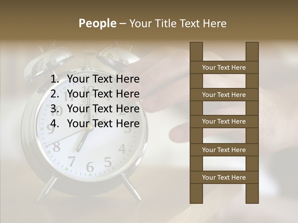 Men Bedroom Relaxation PowerPoint Template